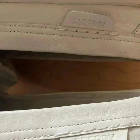 New Sperry Highland White Leather Upper Penny Loafer Platform Academia Preppy9.5 - Picture 7 of 14